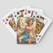 Jeu De Cartes Vintage Cowgirl (dos)