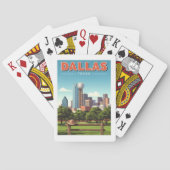 Jeu De Cartes Vintage Dallas Texas (dos)
