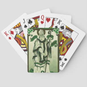 Jeu De Cartes Vintage - Erin Go Bragh - Vœux de la Saint-Patrick