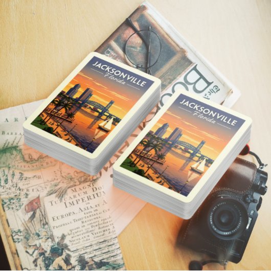 Jeu De Cartes Vintage Jacksonville Floride