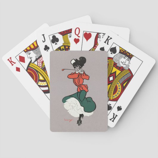 Jeu De Cartes Vintage Lady Golfer (dos)
