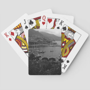Jeu De Cartes Vintage Monaco Principauté Le port Étiquette du vi