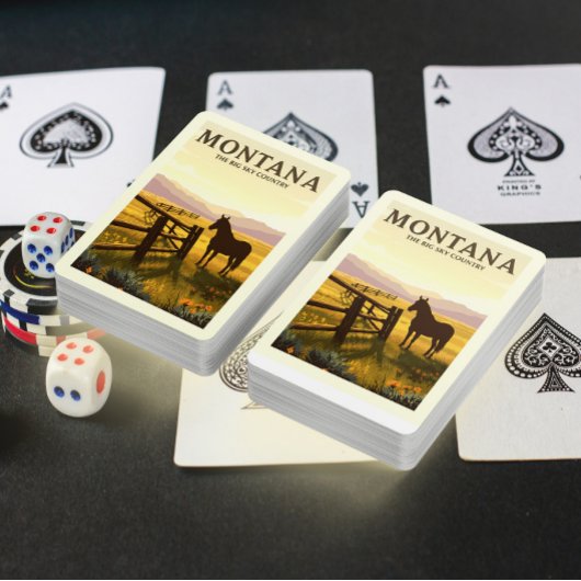 Jeu De Cartes Vintage Montana