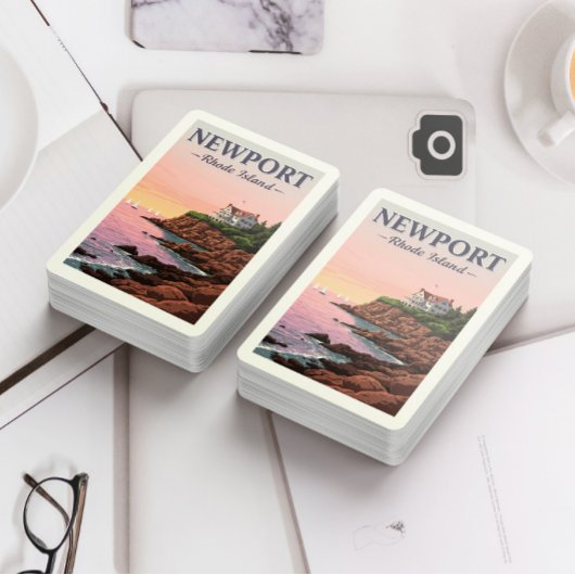 Jeu De Cartes Vintage Newport Rhode Island