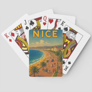 Jeu De Cartes Vintage Nice France Promenade des Anglais