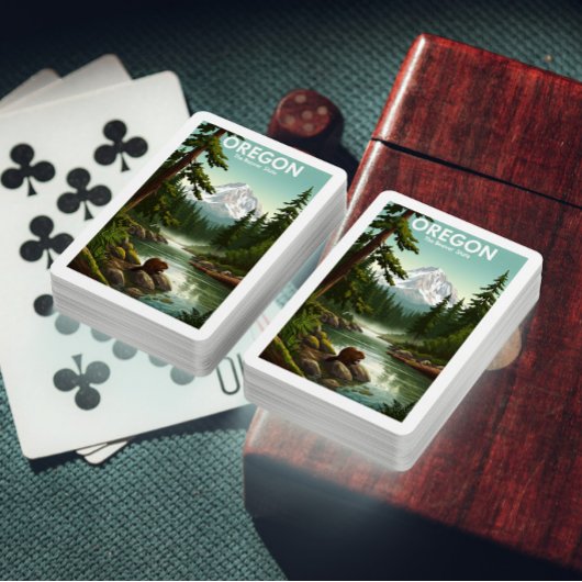 Jeu De Cartes Vintage Oregon