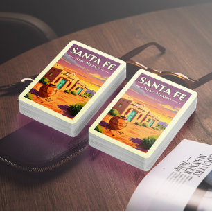 Jeu De Cartes Vintage Père Noël Fe Nouveau-Mexique