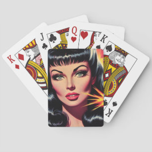 Jeu De Cartes Vintage Pulp Girl
