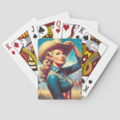 Jeu De Cartes Vintage Rodeo Pin-up (dos)