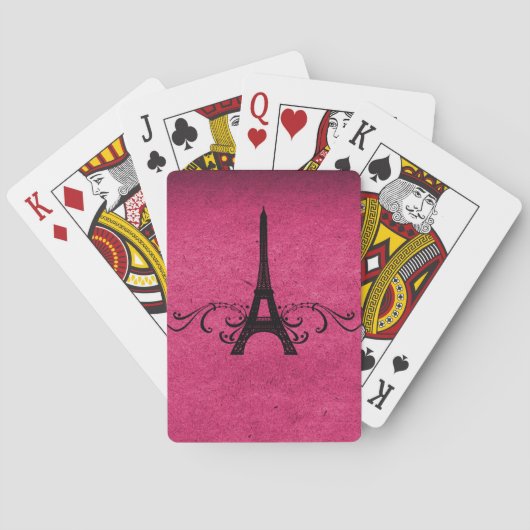 Jeu De Cartes Vintage rose (dos)
