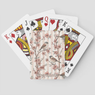 Jeu De Cartes Vintage Sakura Cerry Blossom & Bird Esthétique 6