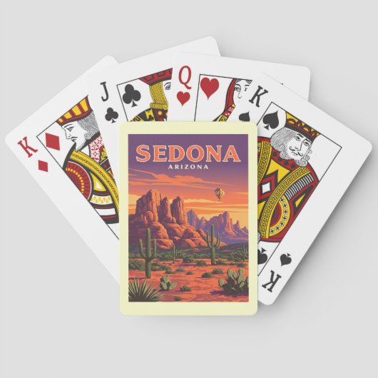 Jeu De Cartes Vintage Sedona Arizona (dos)