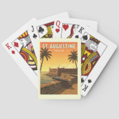 Jeu De Cartes Vintage St Augustine Floride (dos)