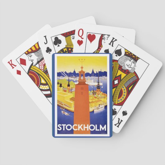 Jeu De Cartes Vintage Stockholm (dos)