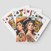 Jeu De Cartes Vintage Tattooed Cowgirls (dos)