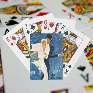 Jeu De Cartes Vintage voyage, Amour Romance hiver à Monte Carlo