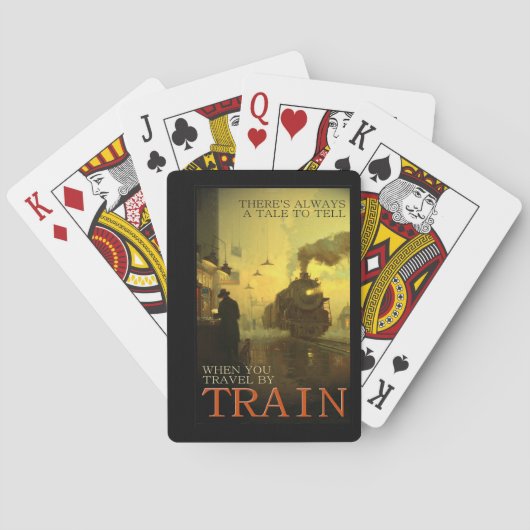 Jeu De Cartes Vintage voyage En Train (dos)