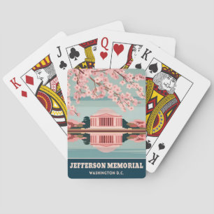 Jeu De Cartes Vintage voyage Jefferson Memorial Washington DC