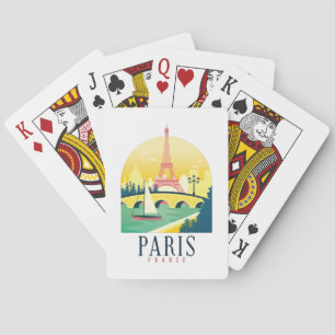 Jeu De Cartes Vintage voyage Paris France