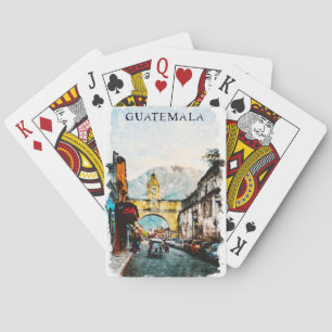 Jeu De Cartes Vintage voyage rétro du Guatemala