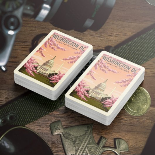 Jeu De Cartes Vintage Washington D.C.