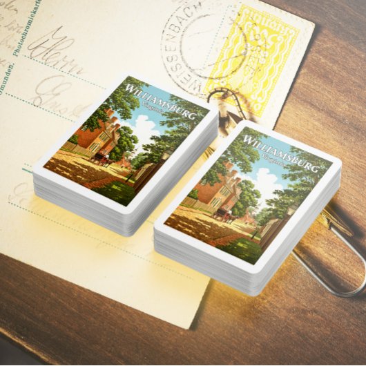 Jeu De Cartes Vintage Williamsburg Virginie