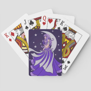 Jeu De Cartes Violet Lune Déesse Ventre Danseuse Violet Art