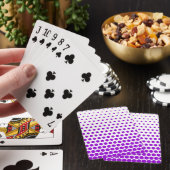 Jeu De Cartes Violet Pois blanc moderne (In Situ)