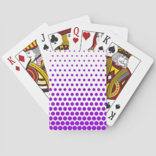Jeu De Cartes Violet Pois blanc moderne