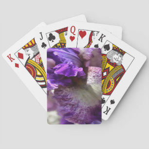Jeu De Cartes Violet, violet et mauve iris Abstrait