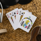 Jeu De Cartes Violon Abstrait avec casque et musique