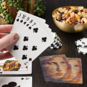 Jeu De Cartes Visage Abstrait (In Situ)