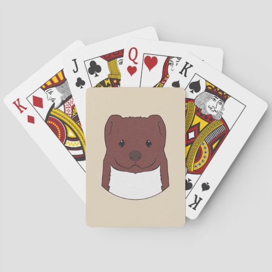 Jeu De Cartes Visage de belette (dos)