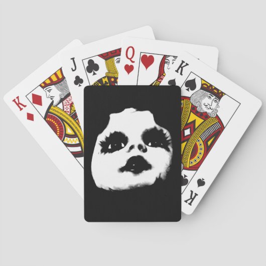 Jeu De Cartes Visage de poupée effrayant COOL (dos)