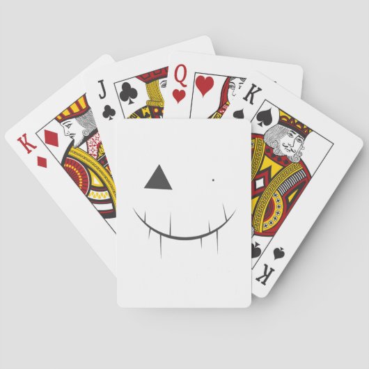 Jeu De Cartes Visage effrayant (dos)