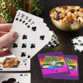 JEU DE CARTES VISAGE SURRÉEL AVEC VERRES (In Situ)