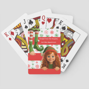 Jeu De Cartes Visages et jambes d'elfes drôles Méfaits du pôle