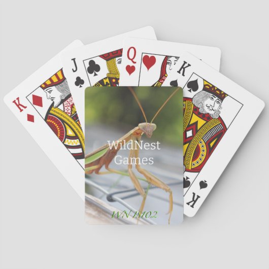 Jeu De Cartes Visiter les cartes personnalisables Mantis (dos)