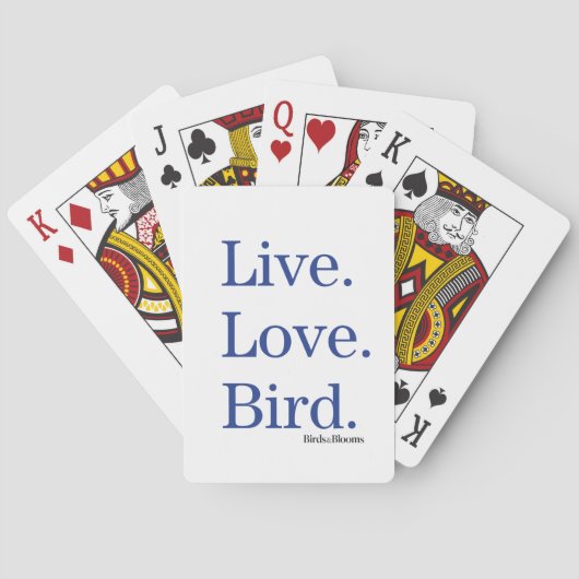 Jeu De Cartes Vivant. Amour. Oiseau (dos)