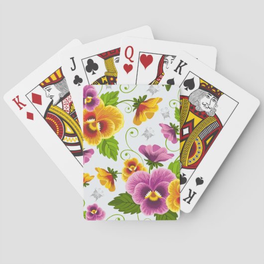 Jeu De Cartes Vivid fleurs de pansement (dos)