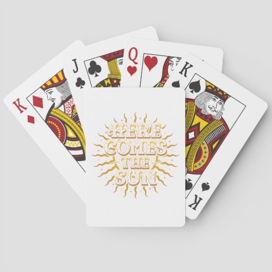 Jeu De Cartes Voici Les Cartes De Jeu Soleil (dos)