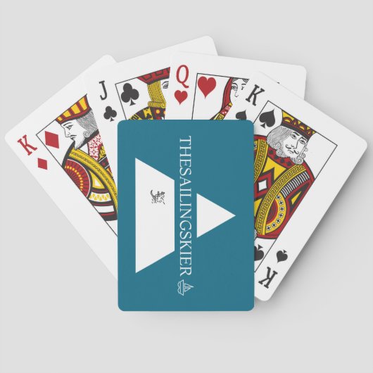 Jeu De Cartes Voile & Skier jouer cartes, cadeaux de joueur de c (dos)