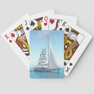 Jeu De Cartes Voilier avec une citation inspirante