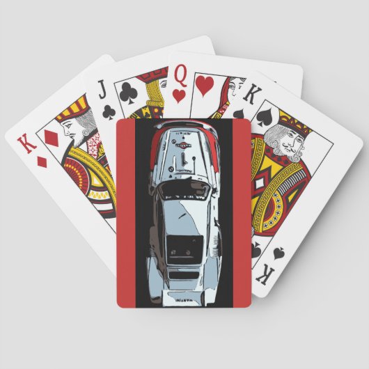 Jeu De Cartes VOITURE RACE - N° 1 ci-dessus (dos)