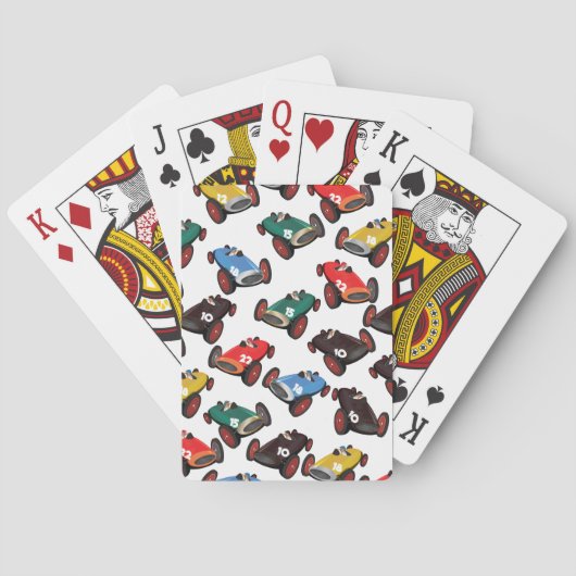Jeu De Cartes Voitures de course vintages (dos)