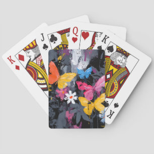 Jeu De Cartes Vol de Papillon Abstrait Vibrant (5)