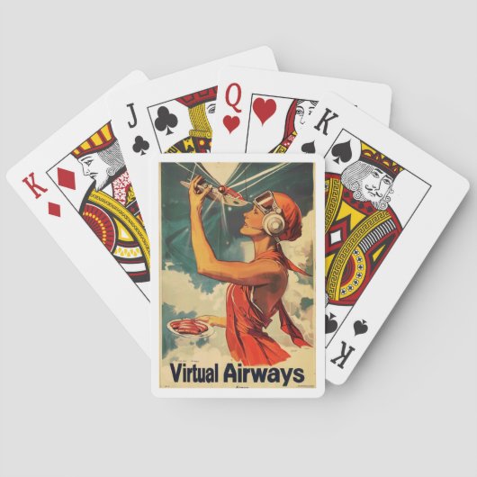 Jeu De Cartes Vol Deck - Virtual Airways 1924 Playing Cards (dos)