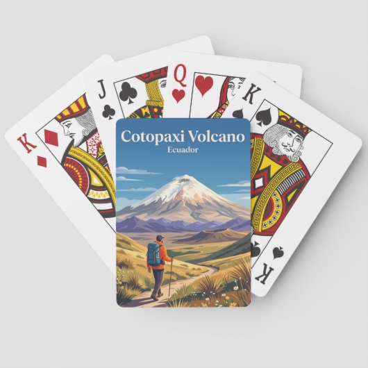Jeu De Cartes Volcan Cotopaxi Équateur (dos)