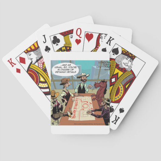 Jeu De Cartes Voleur de banque cheval drôle (dos)