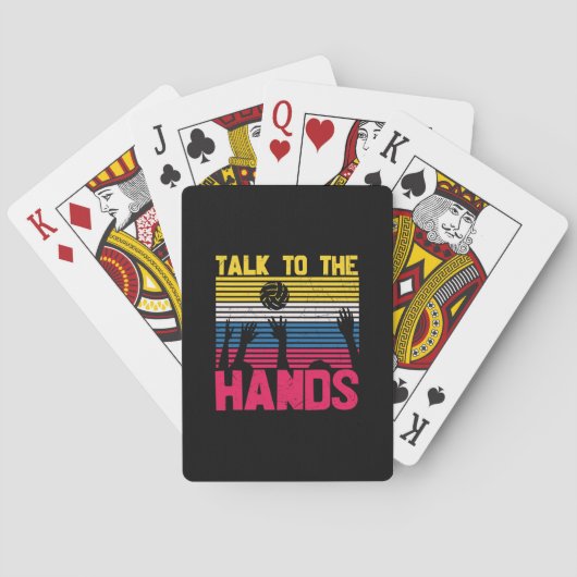 Jeu De Cartes Volleyball Player | Talk To The Hands (dos)